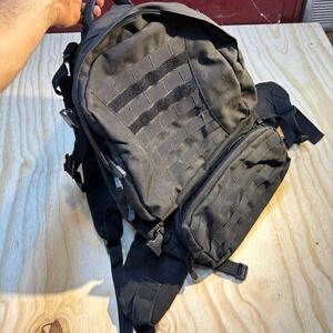 Fox Tactical Backpack Black MOLLE Webbing Padded Mesh Utility Bag OS